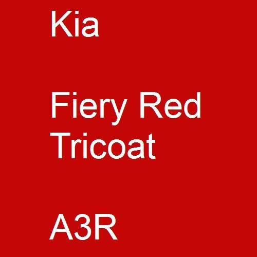 Kia, Fiery Red Tricoat, A3R.